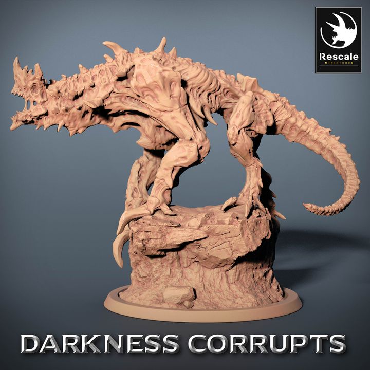 Hellhound Demon Fiends Monster | Large | Rescale Miniatures | D&D DnD Pathfinder Miniature