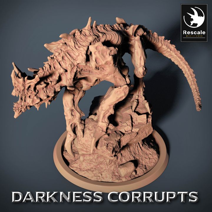 Hellhound Demon Fiends Monster | Large | Rescale Miniatures | D&D DnD Pathfinder Miniature