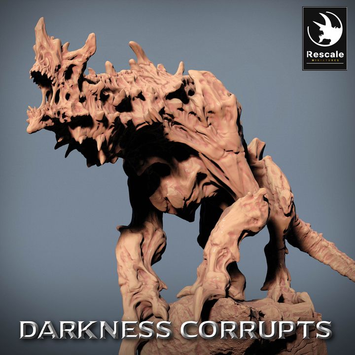 Hellhound Demon Fiends Monster | Large | Rescale Miniatures | D&D DnD Pathfinder Miniature