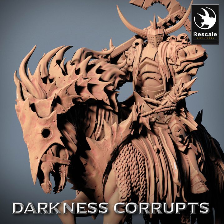 Collection Darknight Undead Horse Necromancer Steed | Large | Rescale Miniatures | D&D DnD Pathfinder Miniature