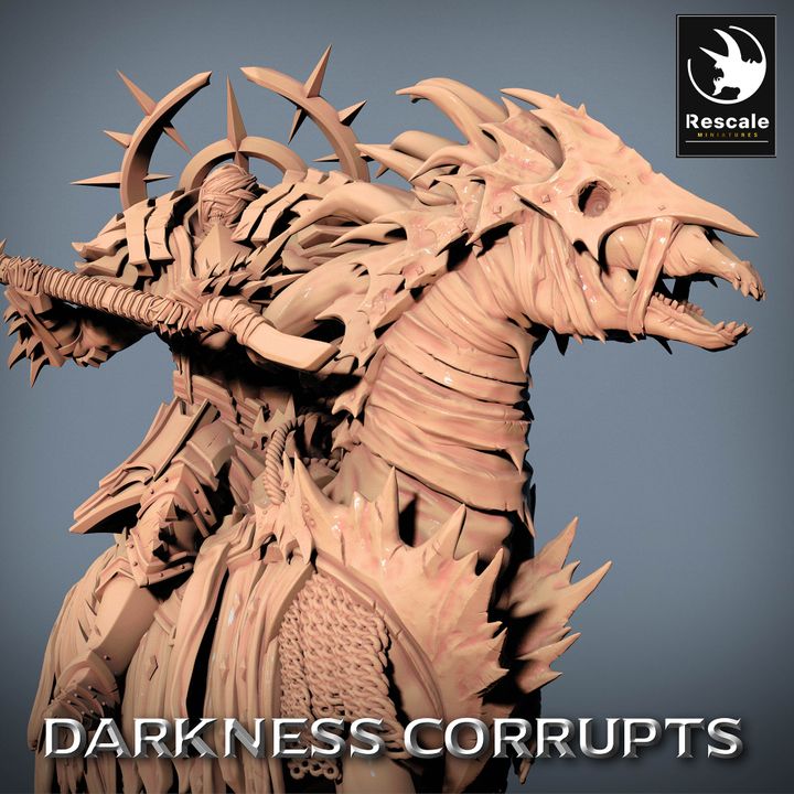 Collection Darknight Undead Horse Necromancer Steed | Large | Rescale Miniatures | D&D DnD Pathfinder Miniature