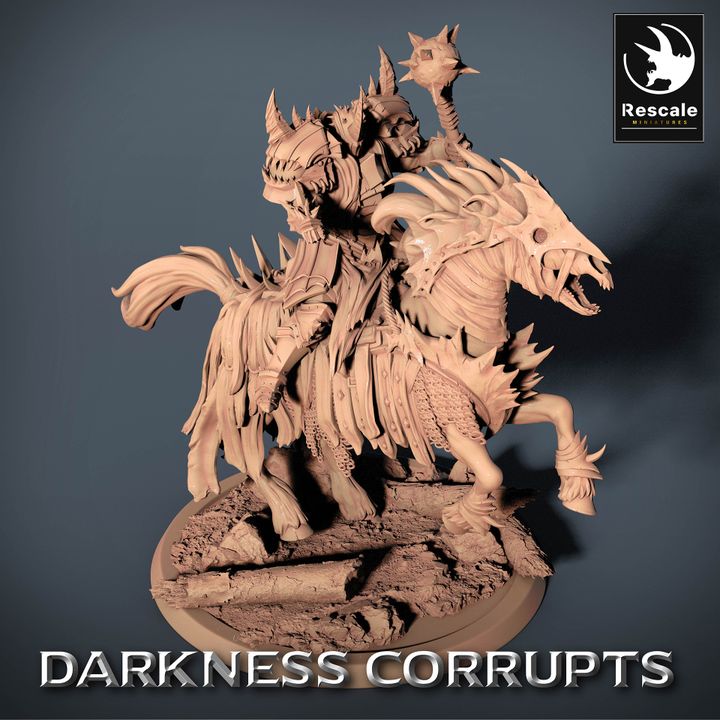 Undead Spectral Steed Necromancer | Large | Rescale Miniatures | D&D DnD Pathfinder Miniature