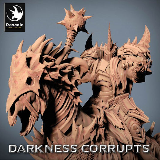 Darknight DeathHorse - Running (50mm Base)