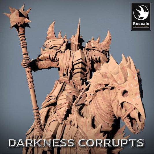 Darknight DeathHorse - Walk (50mm Base)