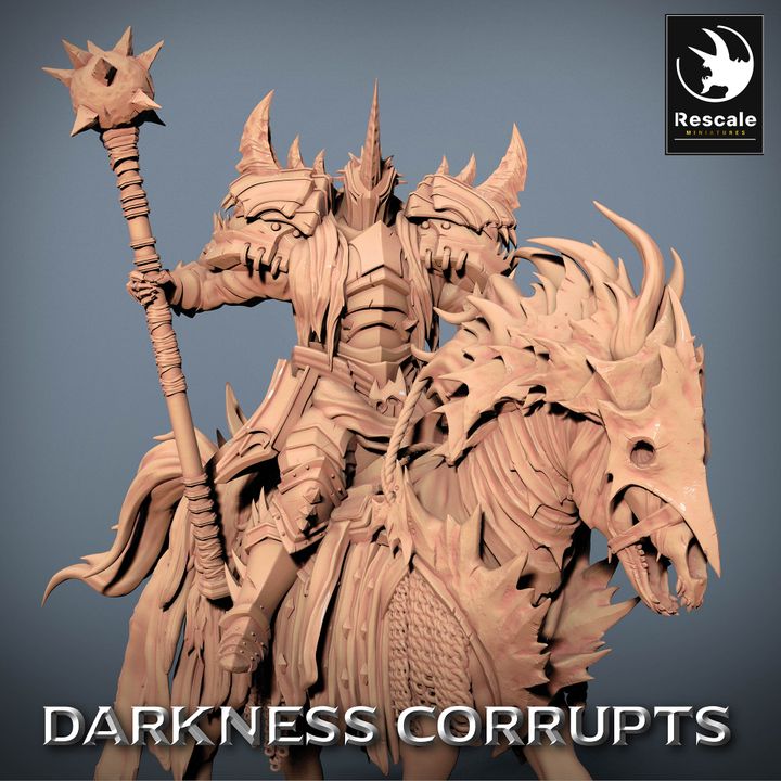 Collection Darknight Undead Horse Necromancer Steed | Large | Rescale Miniatures | D&D DnD Pathfinder Miniature