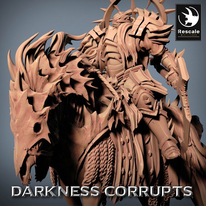 Collection Darknight Undead Horse Necromancer Steed | Large | Rescale Miniatures | D&D DnD Pathfinder Miniature