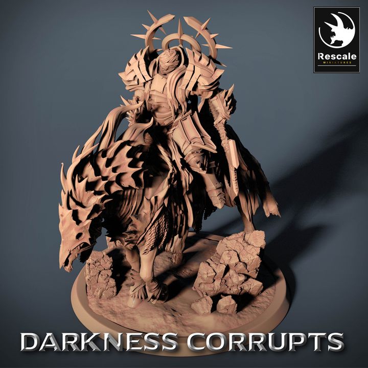 Darknight DeathHorse Fiend Demon Steed | Large | Rescale Miniatures | D&D DnD Pathfinder Miniature