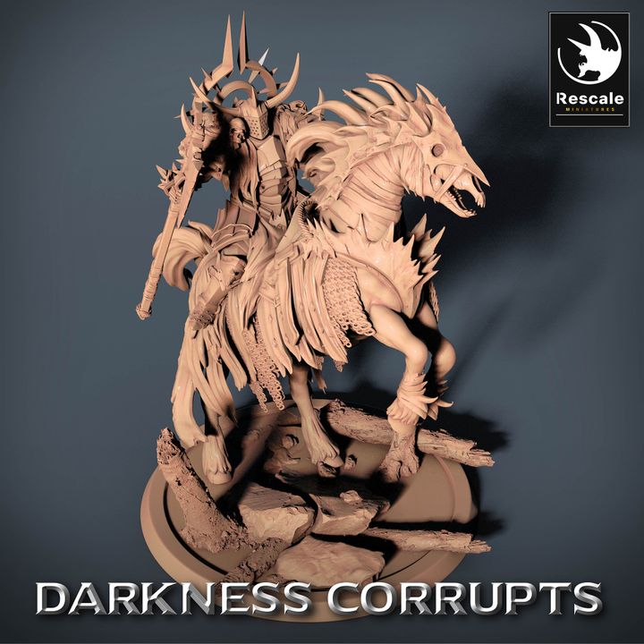 Dark Horse Armor Mount | Large | Rescale Miniatures | D&D DnD Pathfinder Miniature