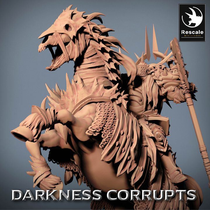 Collection Darknight Undead Horse Necromancer Steed | Large | Rescale Miniatures | D&D DnD Pathfinder Miniature