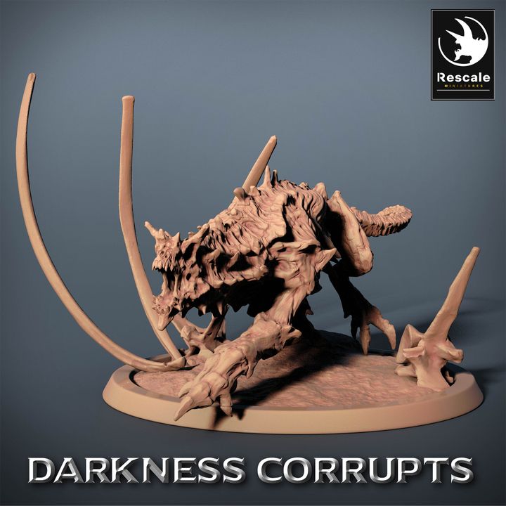 Hellhound Demon Fiend Miniature | Large | Rescale Miniatures | D&D DnD Pathfinder Miniature