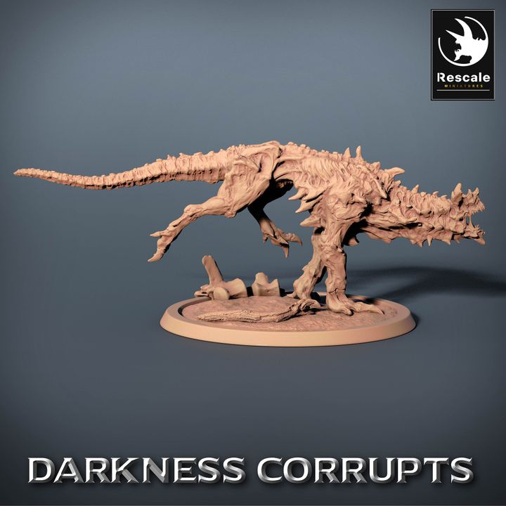 Hellhound Demon Beasts Fiends | Large | Rescale Miniatures | D&D DnD Pathfinder Miniature