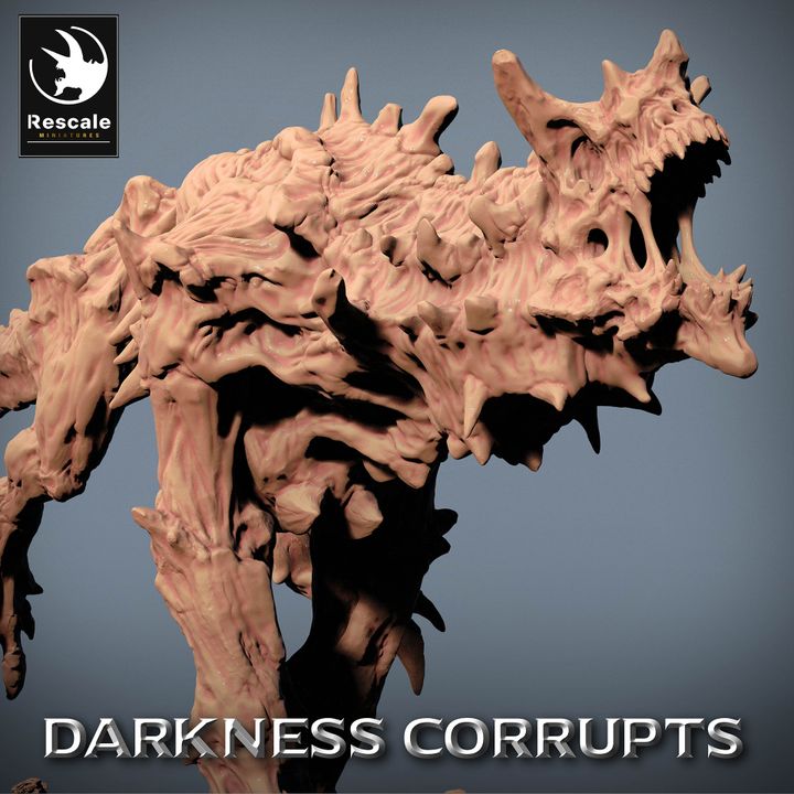 Hellhound Demon Beasts Fiends | Large | Rescale Miniatures | D&D DnD Pathfinder Miniature