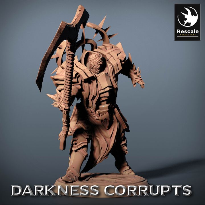 Collection Darknight Soldier Warrior Miniature | Medium | Rescale Miniatures | D&D DnD Pathfinder Miniature
