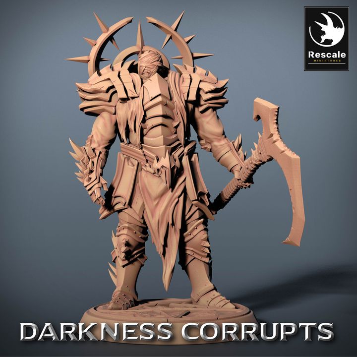 Collection Darknight Soldier Warrior Miniature | Medium | Rescale Miniatures | D&D DnD Pathfinder Miniature