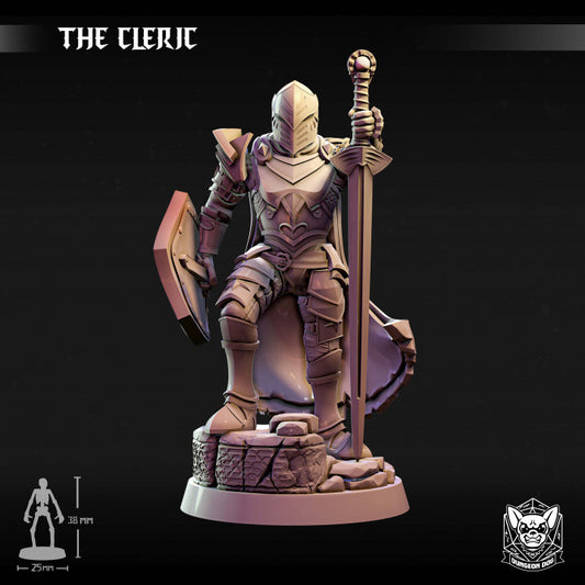 The Cleric - Battle Stance (25mm Base)
