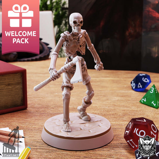 Skeleton Warrior - Marching (25mm Base)