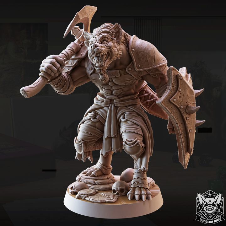Gnoll Warrior - Guard (25mm Base)
