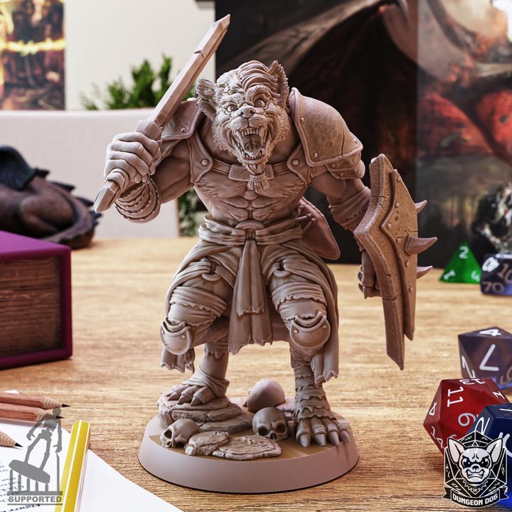 Gnoll Warrior - Guard (25mm Base)