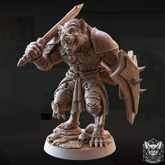 Gnoll Warrior - Guard (25mm Base)