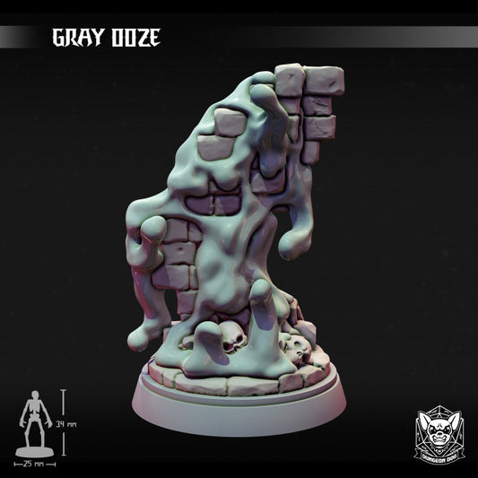 Gray Ooze - Wall (25mm Base)