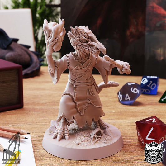 Kobold Wizard - Casting (25mm Base)