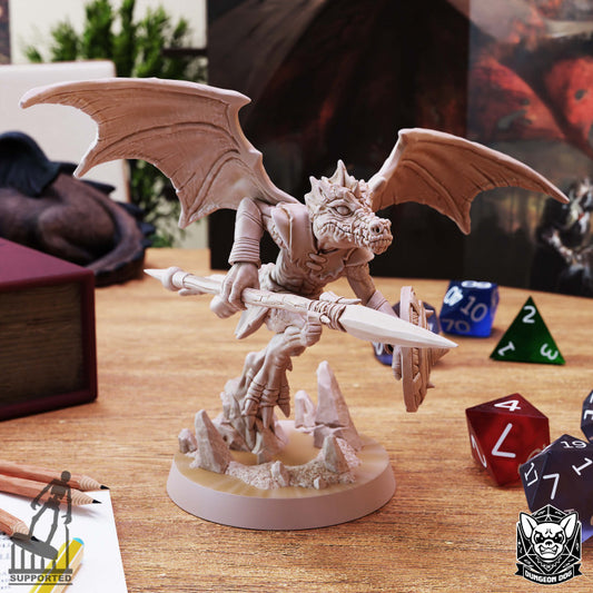 Kobold Winged - Spear (25mm Base)