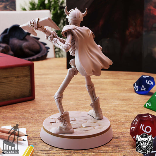Skeleton Axe Warrior - Aggressive (25mm Base)