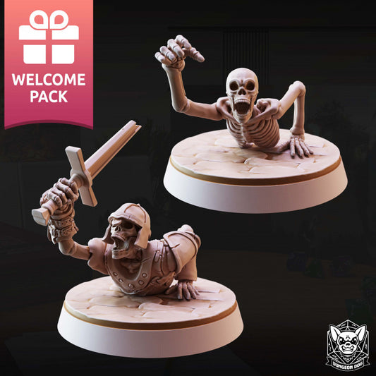 Skeleton Crawler - Reaching (25mm Base)