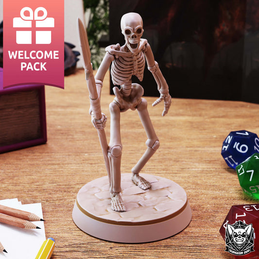Skeleton Warrior - Ready (25mm Base)