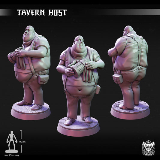 Tavern Host - Haughty (25mm Base)