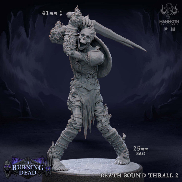 Undead Skeleton Fighter Thralls | Medium | Mammoth Factory | D&D DnD Pathfinder Miniature