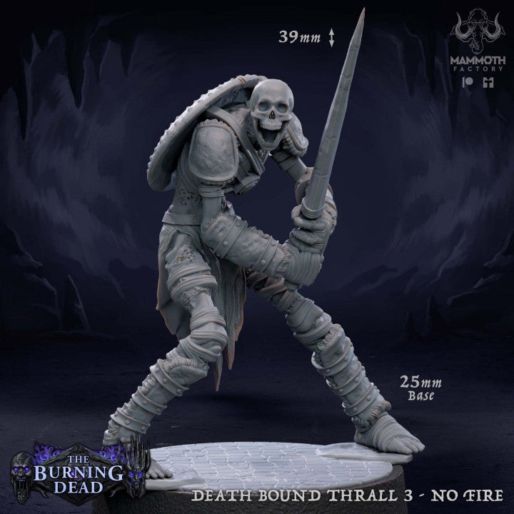 Undead Skeleton Warrior Necromancer | Medium | Mammoth Factory | D&D DnD Pathfinder Miniature