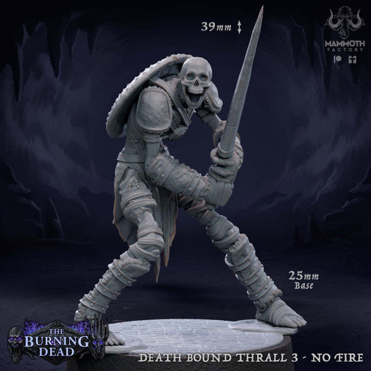 Undead Skeleton Warrior Necromancer | Medium | Mammoth Factory | D&D DnD Pathfinder Miniature