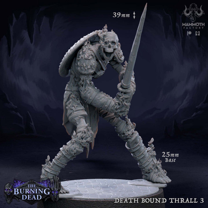 Undead Skeleton Fighter Thralls | Medium | Mammoth Factory | D&D DnD Pathfinder Miniature