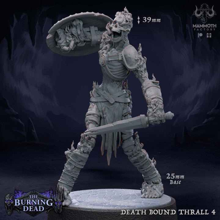 Undead Skeleton Fighter Thralls | Medium | Mammoth Factory | D&D DnD Pathfinder Miniature
