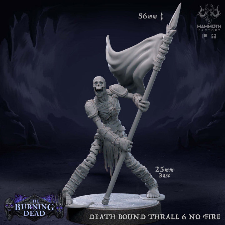 Undead Skeleton Warrior Necromancer | Medium | Mammoth Factory | D&D DnD Pathfinder Miniature