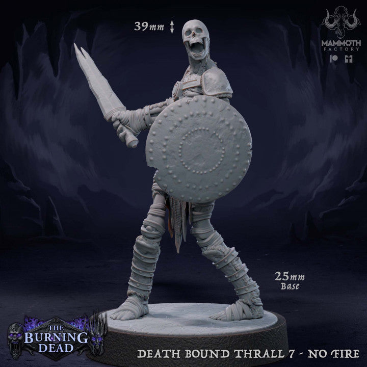 Undead Skeleton Warrior Necromancer | Medium | Mammoth Factory | D&D DnD Pathfinder Miniature