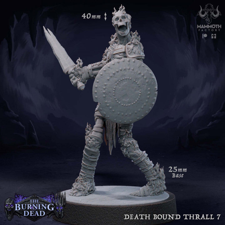Undead Skeleton Fighter Thralls | Medium | Mammoth Factory | D&D DnD Pathfinder Miniature