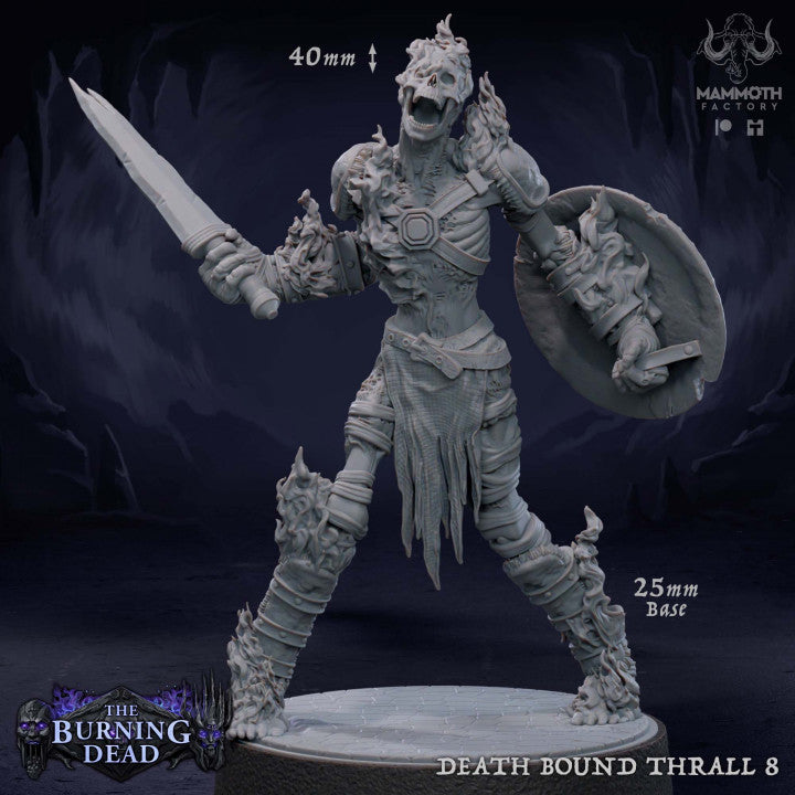Undead Skeleton Fighter Thralls | Medium | Mammoth Factory | D&D DnD Pathfinder Miniature