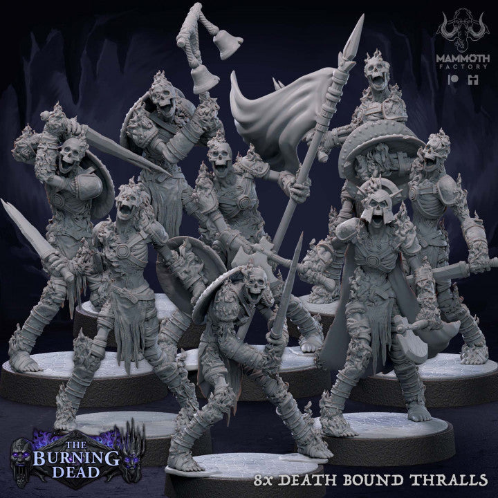 Undead Skeleton Fighter Thralls | Medium | Mammoth Factory | D&D DnD Pathfinder Miniature