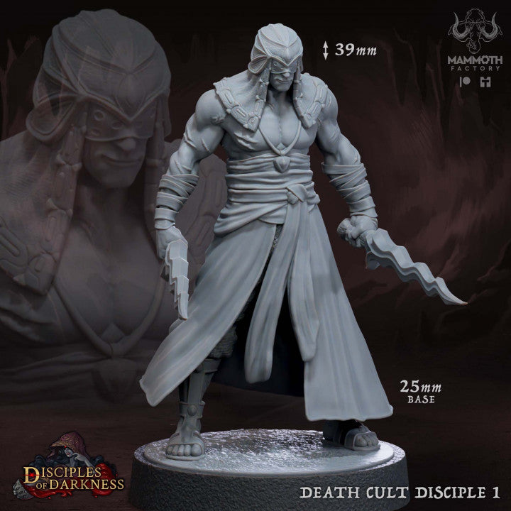 Death Cult Assassin Disciples Rogue | Medium | Mammoth Factory | D&D DnD Pathfinder Miniature