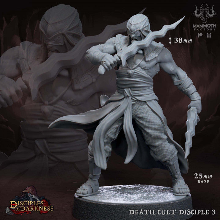 Death Cult Assassin Disciples Rogue | Medium | Mammoth Factory | D&D DnD Pathfinder Miniature