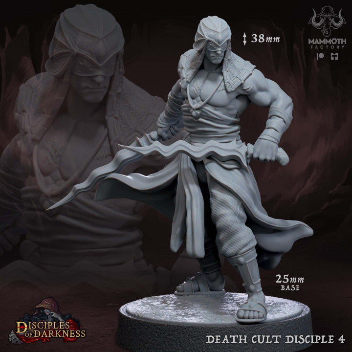 Death Cult Assassin Disciples Rogue | Medium | Mammoth Factory | D&D DnD Pathfinder Miniature