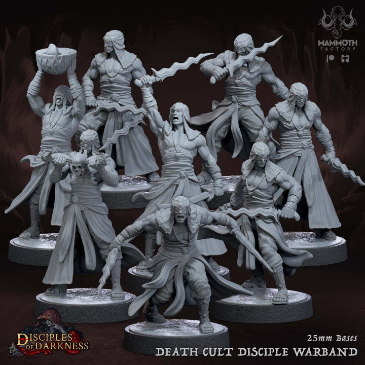 Death Cult Assassin Disciples Rogue | Medium | Mammoth Factory | D&D DnD Pathfinder Miniature
