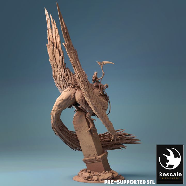Death Rider Fiend Undead Demon | Gargantuan | Rescale Miniatures | D&D DnD Pathfinder Miniature