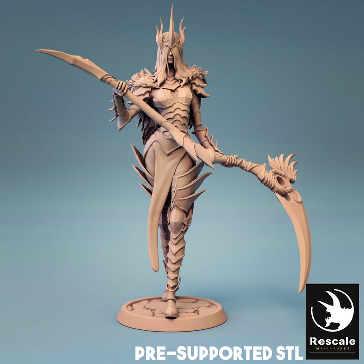 Death Cultist Commander Miniatures | Medium | Rescale Miniatures | D&D DnD Pathfinder Miniature