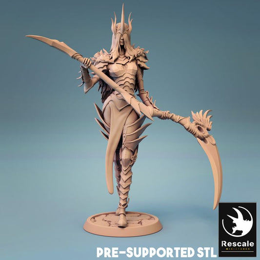 Death Cultist Commander Miniatures | Medium | Rescale Miniatures | D&D DnD Pathfinder Miniature