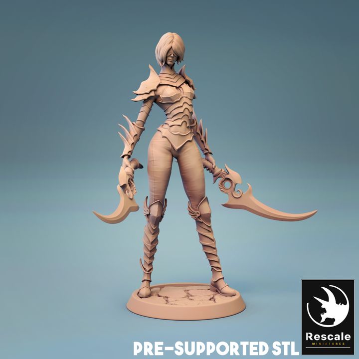 Death Cultist Commander Miniatures | Medium | Rescale Miniatures | D&D DnD Pathfinder Miniature