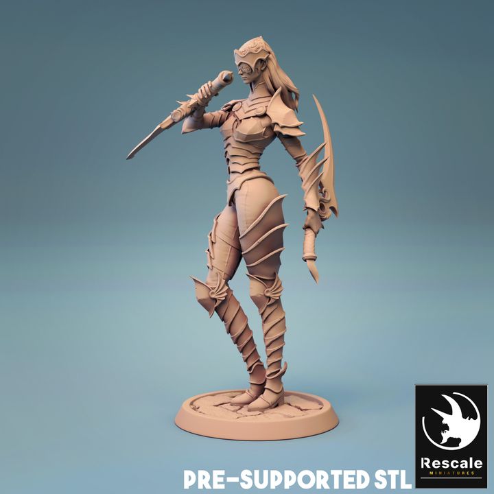 Death Cultist Commander Miniatures | Medium | Rescale Miniatures | D&D DnD Pathfinder Miniature