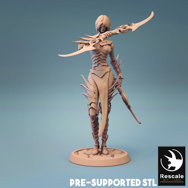 Death Cultist Commander Miniatures | Medium | Rescale Miniatures | D&D DnD Pathfinder Miniature
